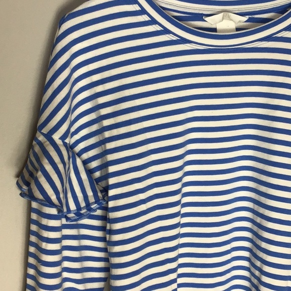 H&M > Blue Striped Long Sleeve Top Small - Picture 4 of 8